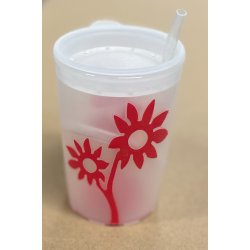 Krus med non-slip blomster